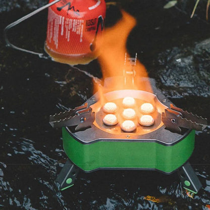 Fogão a Gás Portátil para Acampamento Durável Tipo Tanque, Fogão Elétrico de Sete Estrelas, Fogão de Gás Portátil para Acampamento, Tanque de Gás Butano para Camping, Acampamento ao Ar Livre, Fogão a Gás
