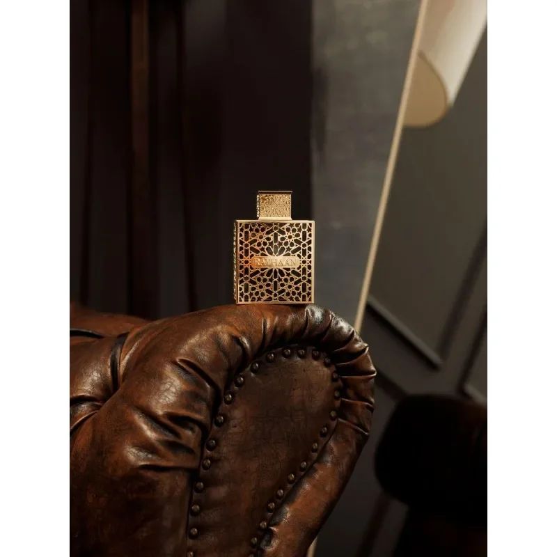 Perfume Gold-Lattice Arabesque Eau De Parfum Opulento Oriental Amadeirado Intrincado Luxuoso Alta Qualidade Fixação Duradoura Spray