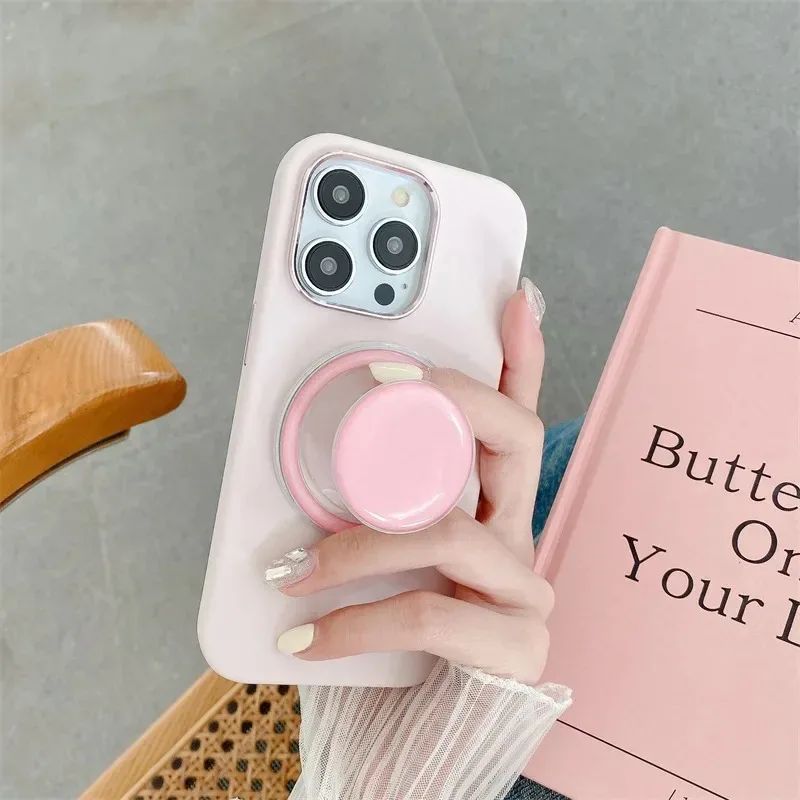 Suporte Magnético Dobrável para Celular com Anel de Dedo Expansível para iPhone 16 15 Samsung Xiaomi