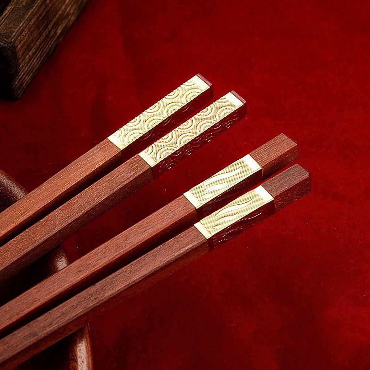 5/6/8/10 Pares Hashis Reutilizáveis Talheres Hashis Japoneses Artesanais de Madeira Natural Hashis de Sushi Hashis de Madeira Antiderrapantes Fáceis