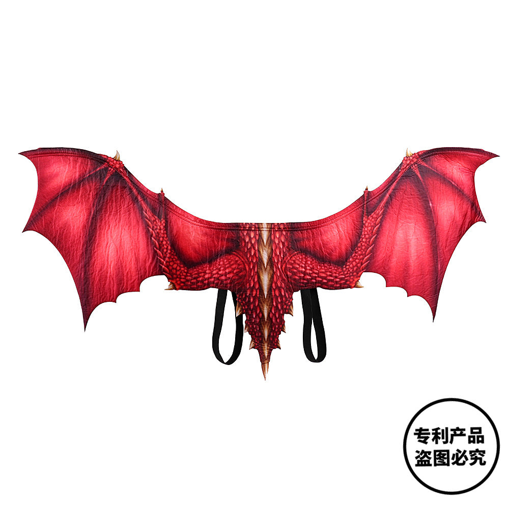 Adult  New Year Decoration Carnival Party Animal Costume cosplay Dinosaur dragon demon Face mask and wings