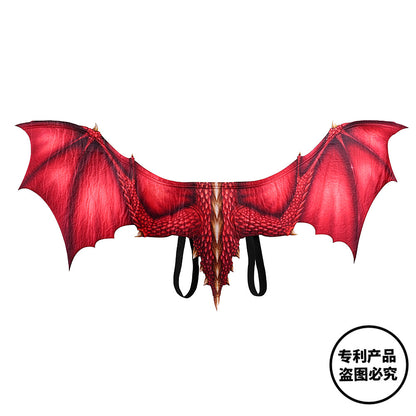 Adult  New Year Decoration Carnival Party Animal Costume cosplay Dinosaur dragon demon Face mask and wings