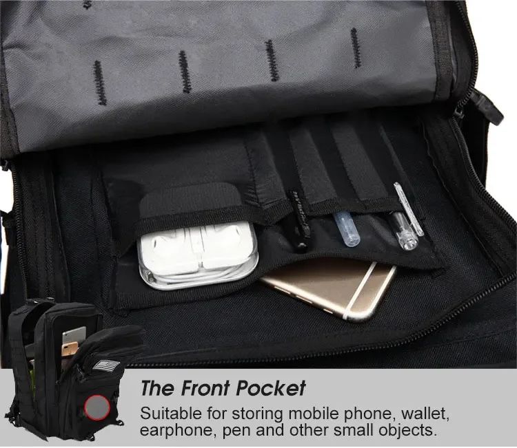 Mochila Tática Militar de 60L Masculina para Viagem, Grande Capacidade, Impermeável, Esportiva ao Ar Livre, Bolsas Multifuncionais