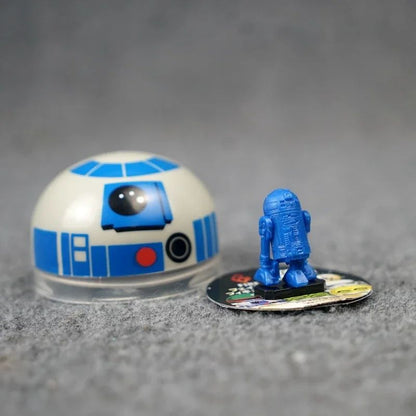 Cápsula Star Wars Darth Vader Stormtrooper Imperial Yoda R2-D2 C-3PO Bonecos de Ação Enfeites de Mesa Brinquedos Colecionáveis Presentes