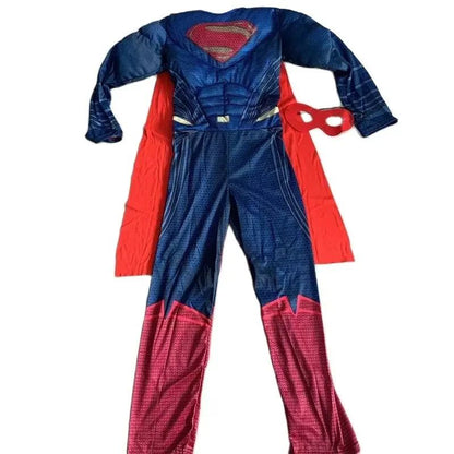 Kids Super Halloween Cosplay Costumes Boys Anime Superhero Party Role Play Dress Up Muscle Suit Children Hero Jumpsuit Outfit