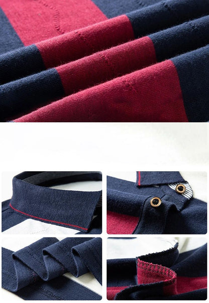 Pop Short Sleeved Men's Polo Shirt, Summer Knitted T-shirt, Short Sleeved Top, Men's