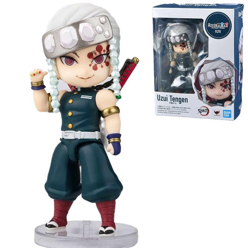 Em Estoque Original Bandai Figuarts Mini Demon Slayer Blade Fornalha Porta Anime Figura Q Versão Bonito Modelo Brinquedos