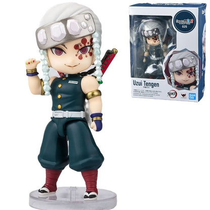 Em Estoque Original Bandai Figuarts Mini Demon Slayer Blade Fornalha Porta Anime Figura Q Versão Bonito Modelo Brinquedos