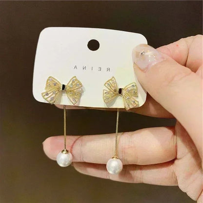 Nova Tendência de Moda Design Exclusivo Elegante e Requintado Brincos Retangulares de Zircônia Para Mulheres Joias Festa de Casamento Presentes Premium