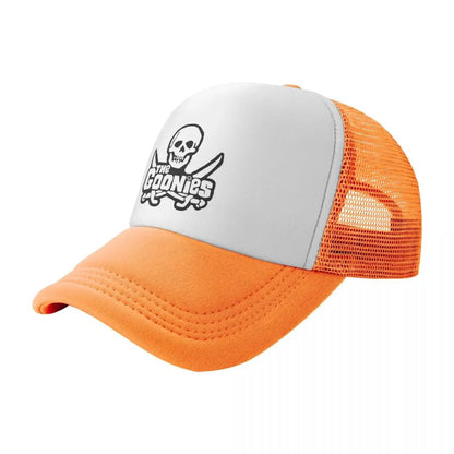 Bonés de Beisebol The Goonies Fashion Sun Caps Chapéu Caveira e Ossos Cruzados Bonés de Sol Respiráveis Bonés Snapback Atacado Novo Boné Trucker