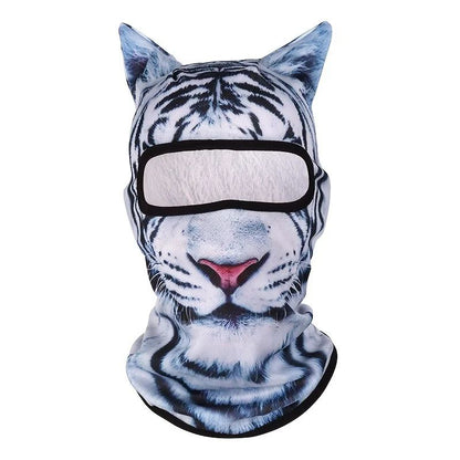 Cute 3D Cat Balaclava Full Face Hood for Men Women, Animal Ski Mask for Snowboard Motocross, Winter Warm Face Cover Gift