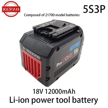 Bateria Recarregável ProCORE 18V 12Ah 100% Original, para ferramentas sem fio BAT609 BAT618 GBA18V80 célula de energia 21700 de alta potência 5C