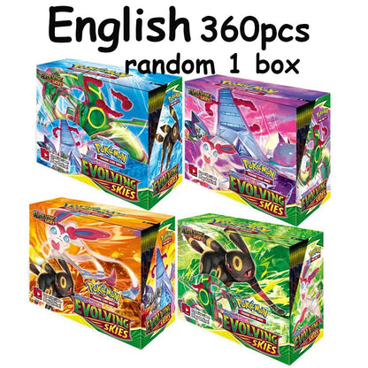 ?Mais Recente 324 Peças Cartas Pokémon Sol & Lua XY Evoluções Caixa de Booster Pokémon Brinquedo de Cartas Colecionáveis para Crianças?