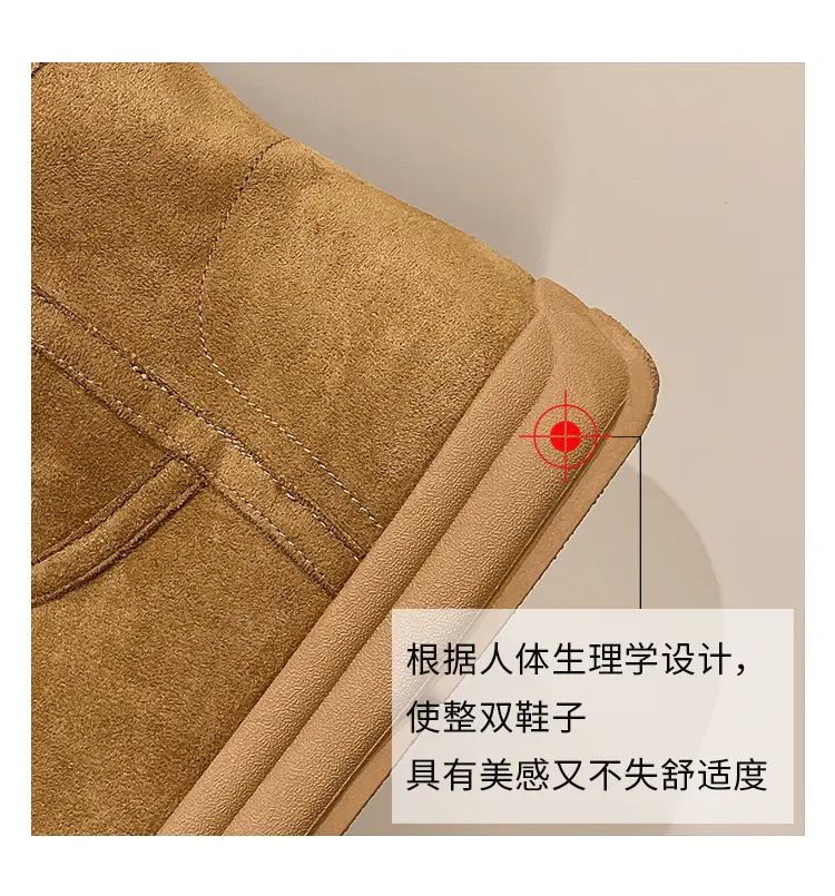 Evshine Winter Mini Snow Boots For Women Plush Lined Warm Suede Snow Boots Comfy Fuzzy Boots Fur Home Ankle Boots Lady Snow Boot