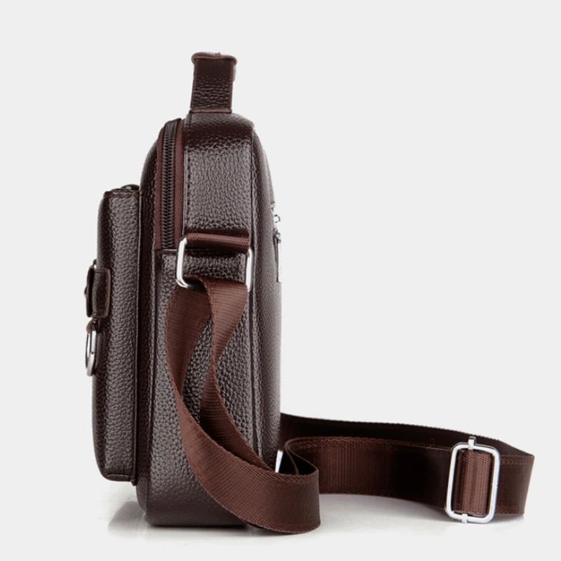 2024 New Men Shoulder Bag for 10.4" Ipad PU Leather Business Handbags Men Messenger Bags Fashion Man Crossbody Bag