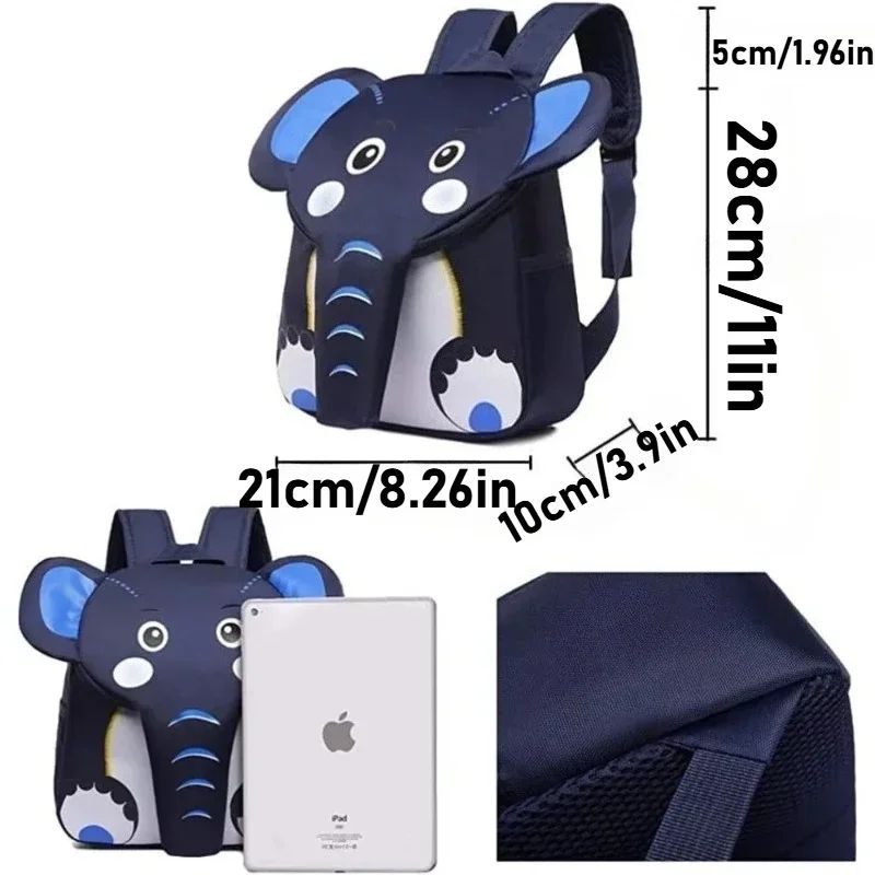 Mochila Infantil Fofa Mochila de Desenho Animado de Animais Mini Bolsa de Viagem para Meninas Meninos Bolsa Escolar Infantil Leve