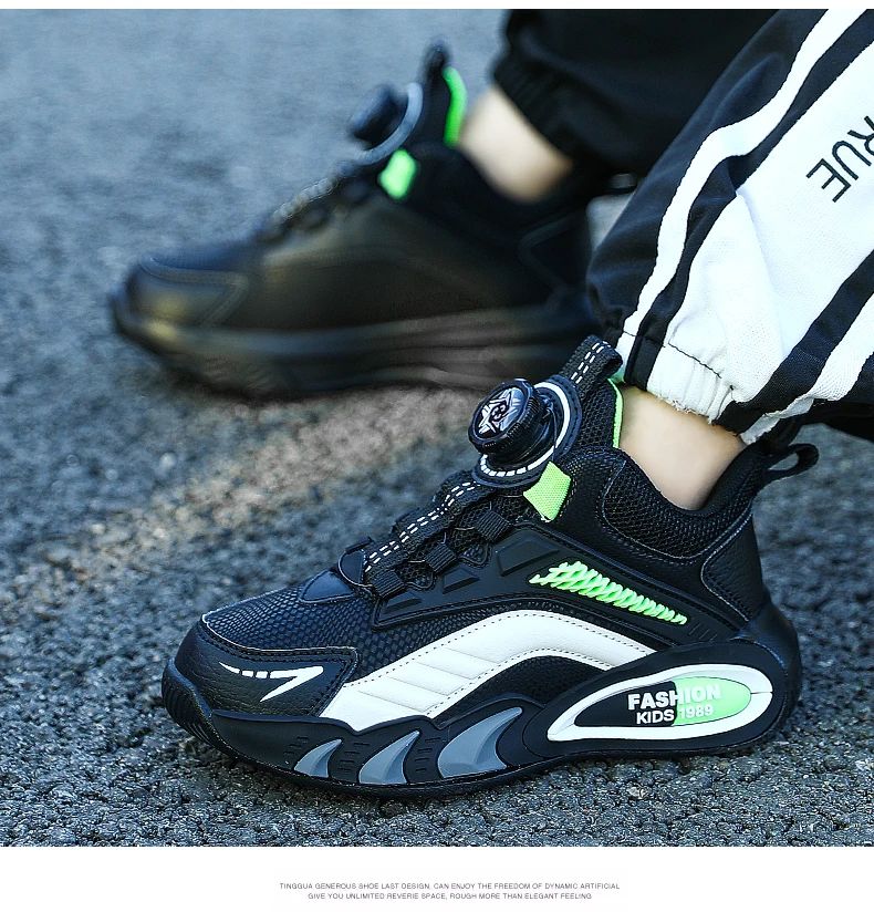 New Arrival Children Shoes Girls Boys Fashion Sneakers Comfortable Kids Sports Shoes Breathable Casual Leather Outdoor Shoe