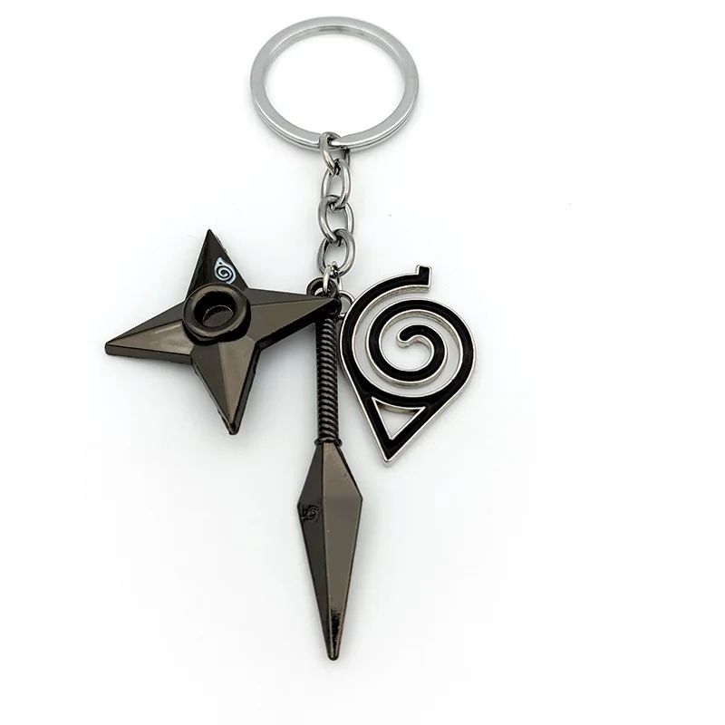 Anime Naruto Chaveiro Brinquedo Kunai Shuriken Konoha Ninja Carro Mochila Xiao Organização Nuvem Vermelha Chaveiro Acessórios Presente
