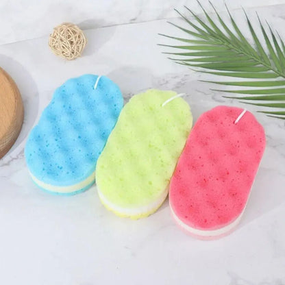 3-layer Wave Bath Sponge Exfoliating Body Brush Shower Skin Clean Massage Cleaning Shower Brush Skin Care Remover Bath Supplies