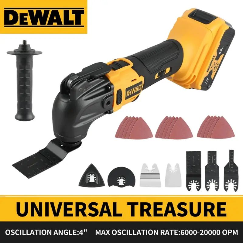 Ferramenta Multifuncional Oscilante DeWalt Fast Release Sem Escova Ferramenta Elétrica de Retificação, Lixador Elétrico, Ferramenta Compatível com Bateria 20V