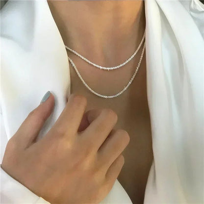 ???????? ?? ??? Colar Popular Para Mulheres Corrente De Clavícula Gargantilha Jóias De Moda Acessórios De Casamento Festa De Aniversário Presente Pingente