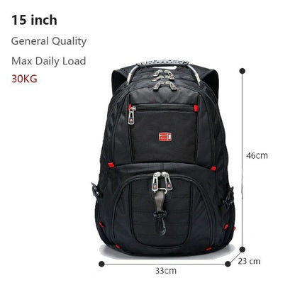 2025 Swiss-Multifunctional bags Durable 17 Inch Laptop Backpack, Travel Bag,College Bookbag,USB Charging Port,Water Resistant