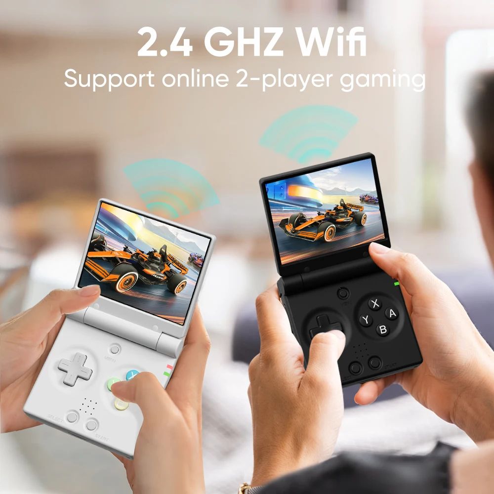 MIYOO MINI FLIP Handheld Game Players 2.8'' IPS Screen Linux System Video Game Consoles Free Case Gamer Dual analog sticks Gift