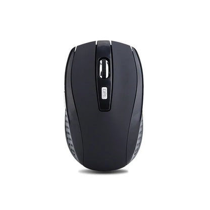 Mouse sem fio 2.4G, mouse óptico portátil de escritório alimentado por bateria, suporta níveis de DPI ajustáveis, adequado para notebooks.