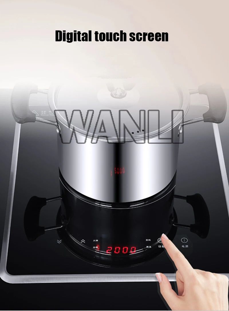 Desktop 220v Household Built-in Electric Dual-purpose Gas Stove Induction Cooker Natural Gas/Liquefied Petroleum Gas Single-burn