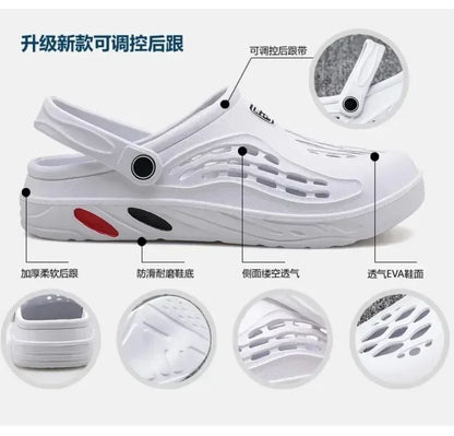 Outdoor Sandals for Men and Women Summer Clogs EVA Slippers Plus Size 47 48 49  Men Garden Shoes Beach Sandals Breathable Clogs