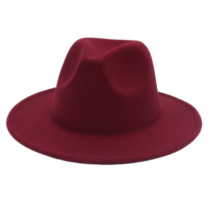 Women Fedora Hat Autumn Winter Luxury Men Top Hats Trendy Formal Wedding Decorate Black Green White Panama Cap Fedoras Gorras