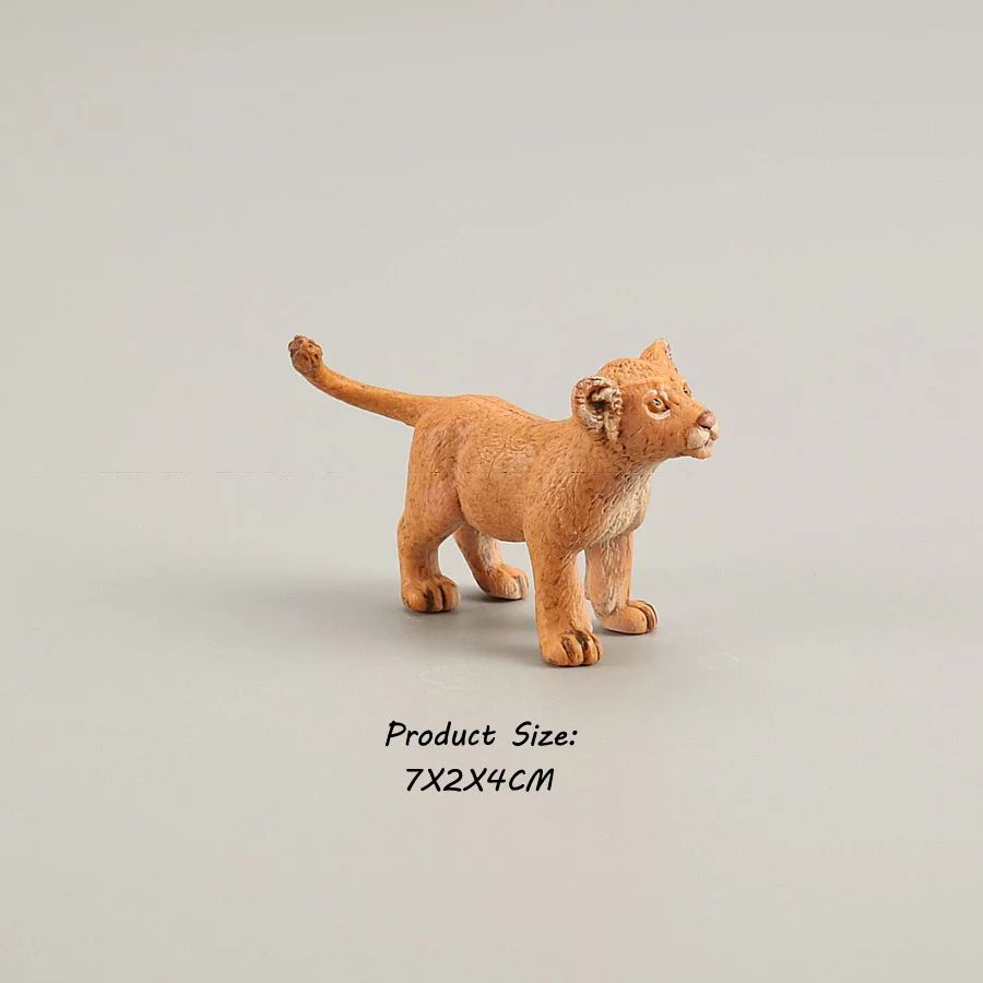 Brinquedos de Figuras de Animais Selvagens Leão Tigre Leopardo Pantera Guepardo Brinquedos de Plástico Animais da Selva Bonecos de Ação Presentes para Crianças