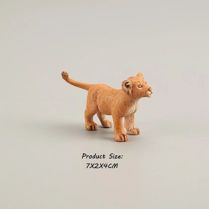 Brinquedos de Figuras de Animais Selvagens Leão Tigre Leopardo Pantera Guepardo Brinquedos de Plástico Animais da Selva Bonecos de Ação Presentes para Crianças