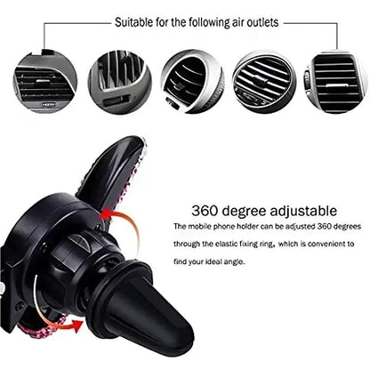 VIKEFON Suporte Universal para Celular para Carro Suporte para Celular Saída de Ar Clipe Estável Acessórios para Interior de Carro
