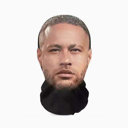 3D Funny Pattern Mesh Face Mask Head Cover Party Cosplay Props UV Protection Shield Neymar Pattern Headwear Novelty Supplies