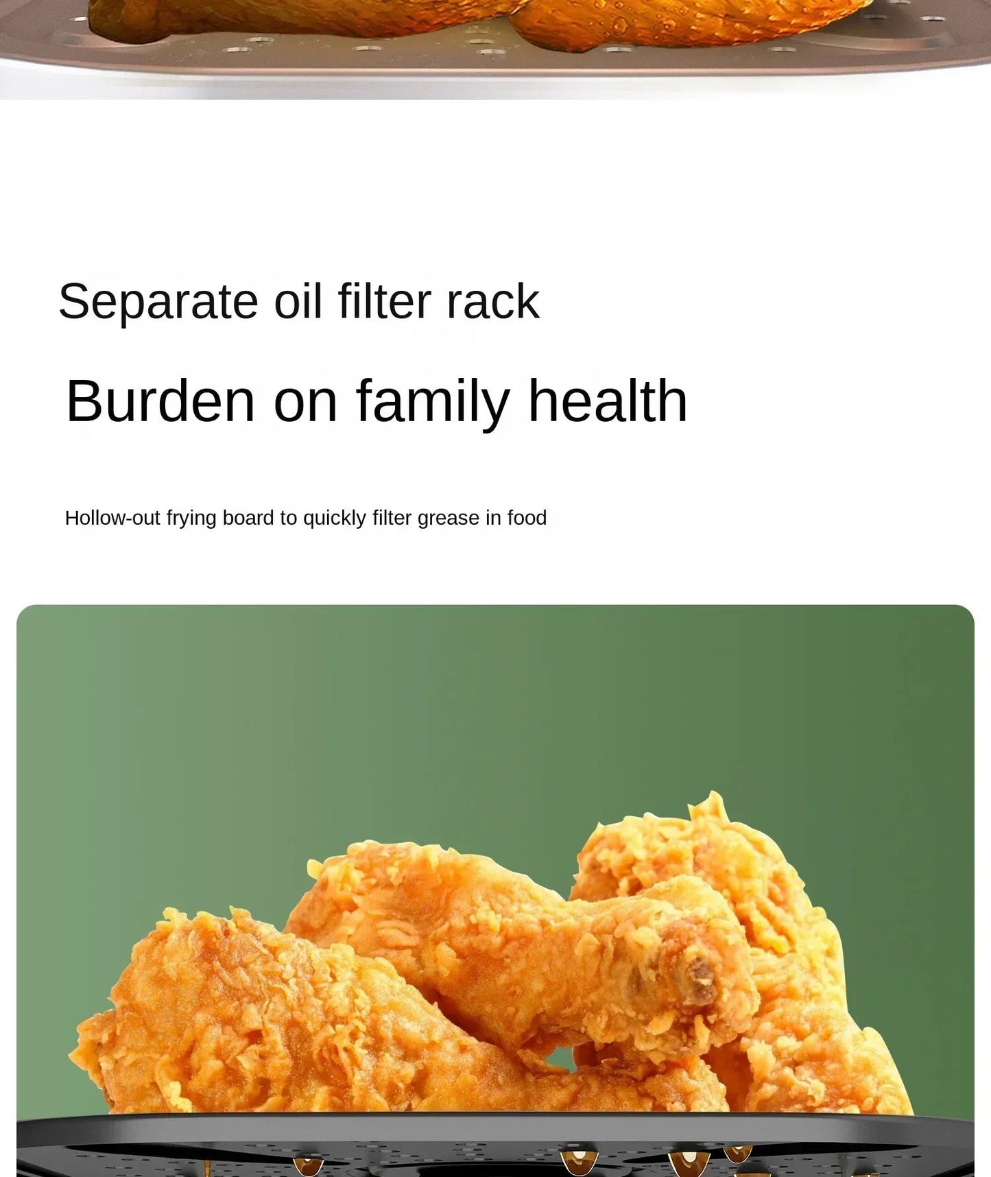 220V AUX Air Fryer and Oven Combo: Multifunctional, Fully Automatic, No Oil Technology, Easy-to-clean DD