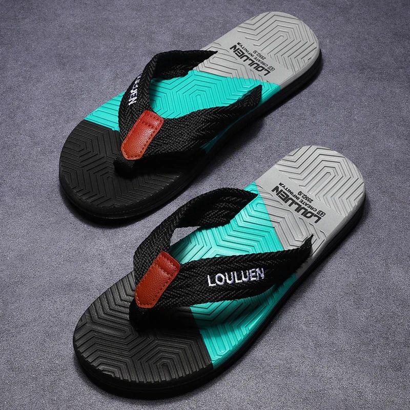Men Flip Flops Summer Beach Slippers Fashion Breathable Casual Beach Men Slippers Summer Outdoor