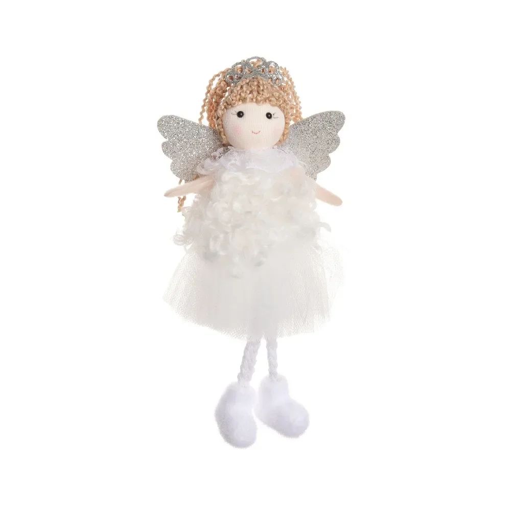 Christmas plush antlers angel girl pendant Christmas tree pendant creative doll pendant gift