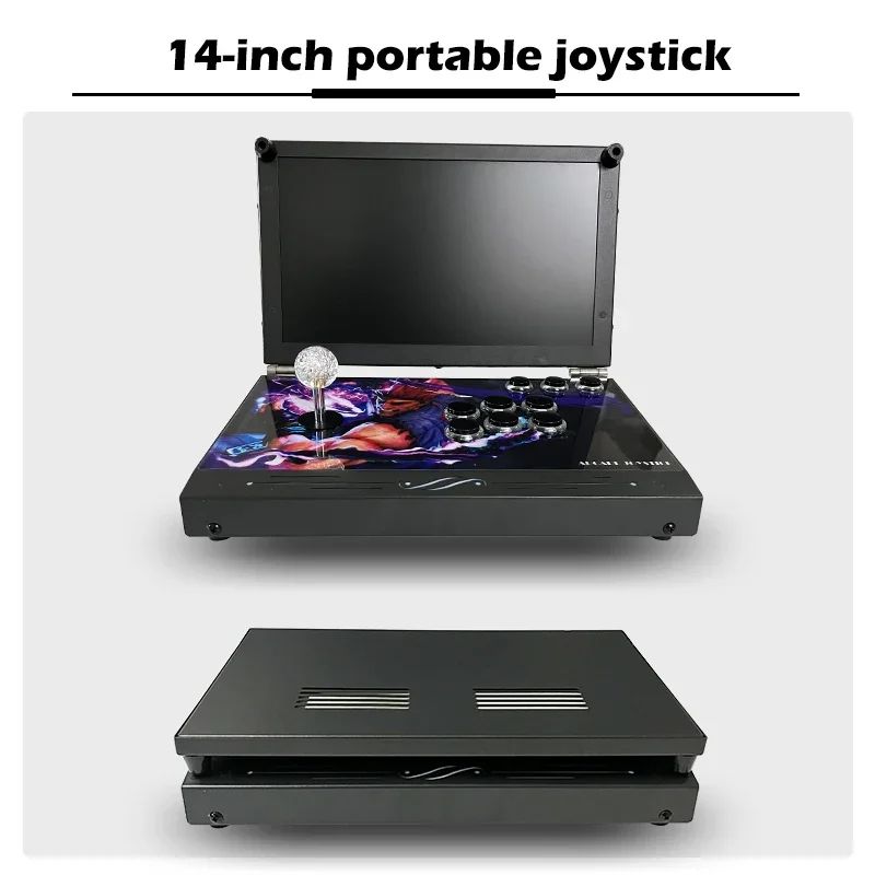 14-Inch 3D Pandora  26800 in 1 Console Folding Portable Arcade Console Pandora DX Box 720P HD Screen Mini Arcade Moonlight