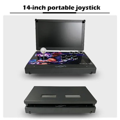 14-Inch 3D Pandora  26800 in 1 Console Folding Portable Arcade Console Pandora DX Box 720P HD Screen Mini Arcade Moonlight