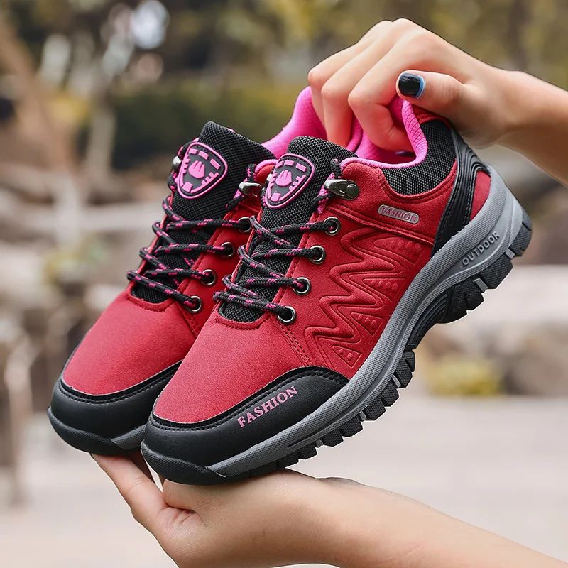 Women's Outdoor Sneakers Fashionable Non Slip Durable Hiking Shoes High-quality Design Platform Low Cut Casual Women's Shoe 2025