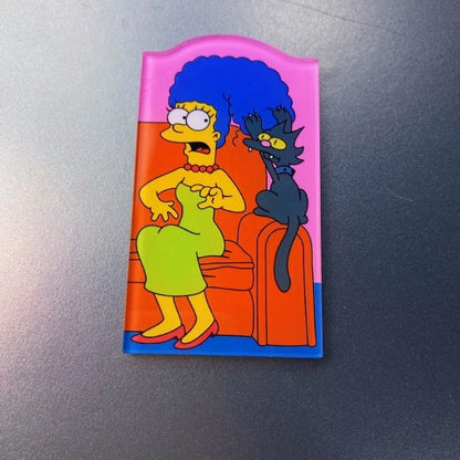 Ímã de Geladeira Homer Simpson Decoração Criativa Bonito Desenho Animado Quadro de Mensagens Adesivo de Geladeira Presentes Decoração de Casa