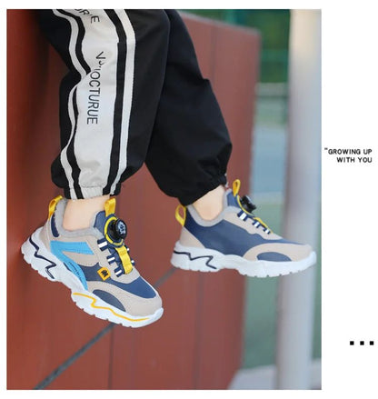 Winter Kids' Cotton Shoes For Boys Warm Plush Anti-slip Children Running Sneakers Outdoor Comfortable Casual Walking Shoes