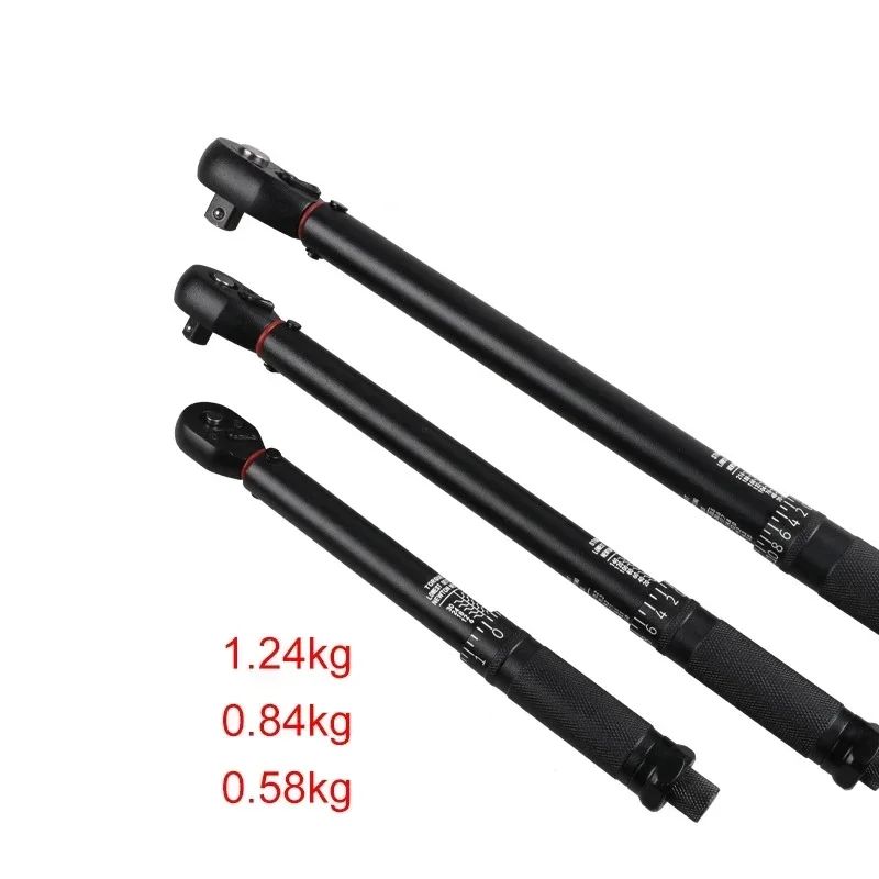 Chave de Torque 72T 1/2'' 3/8'' 1/4'' com Quadrado de Encaixe, Chave de Torque Predefinida para Bicicleta, Catraca Bidirecional, Ferramentas Manuais Automotivas para Carros e Bicicletas
