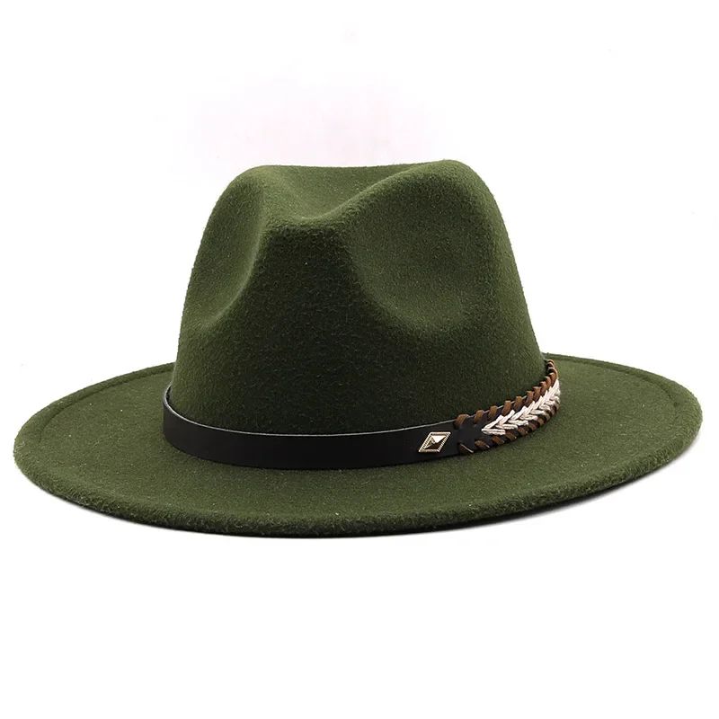 2025 Mulheres Homens Chapéu Panamá Fedora Aba Larga Proteção Solar Clássico Unissex Moda Chapéu Top para Festa Casamento Igreja