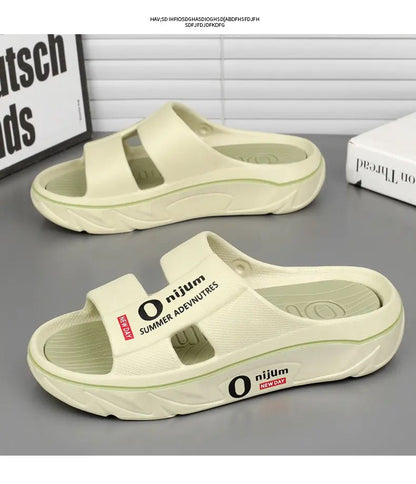 New Summer Men Massage Slippers Sides Indoor Outdoor Sandals Soft Sole Slides Male Flip-flops Men's Sandals Beach Casual Shoes