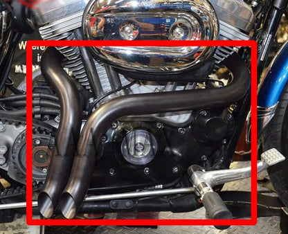 For Softail Chopper Bobber Custom Sportster XL883 X48 X72 Fat Boy Street 750 G Exhaust Muffler system Aluminum alloy Motorcycle