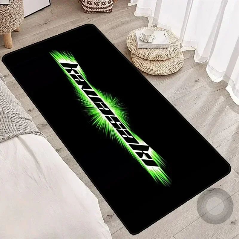 Garage Mat Motorcycle Carpet Racing Cool Moto Display Kawasaki Carpet for Kawasaki Motorcycle Area Rug Anti-slip Floor Decor Rug