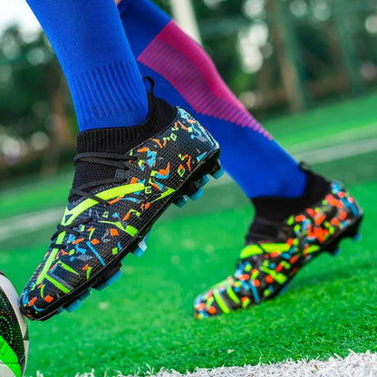 New Men TF/FG Soccer Shoes Society Original Grass Training Professional Cleats Football Boot Low Cut Top Quality Sneakers Casual