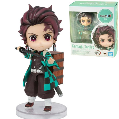 Em Estoque Original Bandai Figuarts Mini Demon Slayer Blade Fornalha Porta Anime Figura Q Versão Bonito Modelo Brinquedos